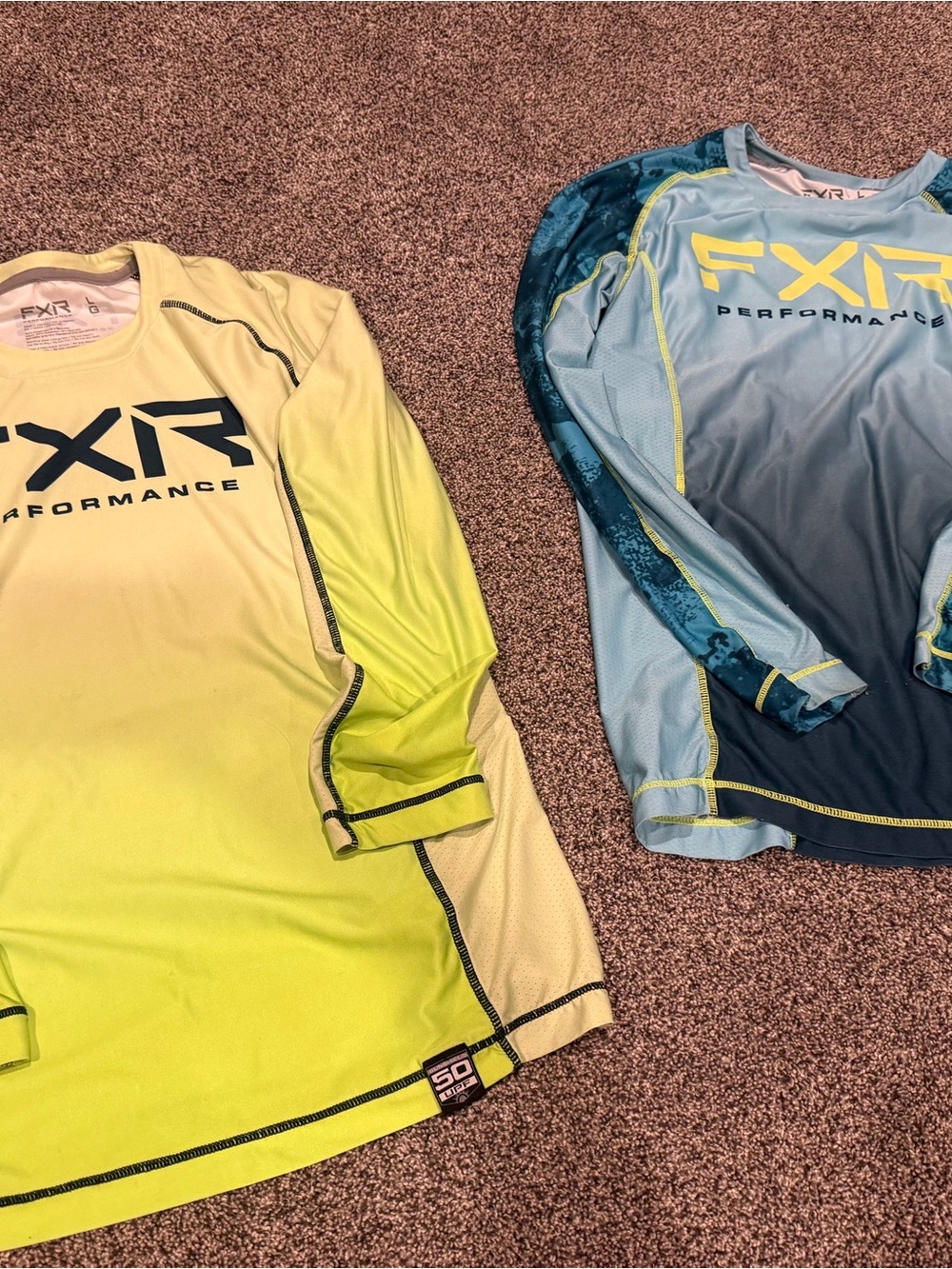 FXR Kids Long-Sleeve Performance Tee - Yellow Green